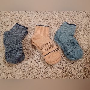 NWOT Bombas merino wool quarter socks size small 3-pack